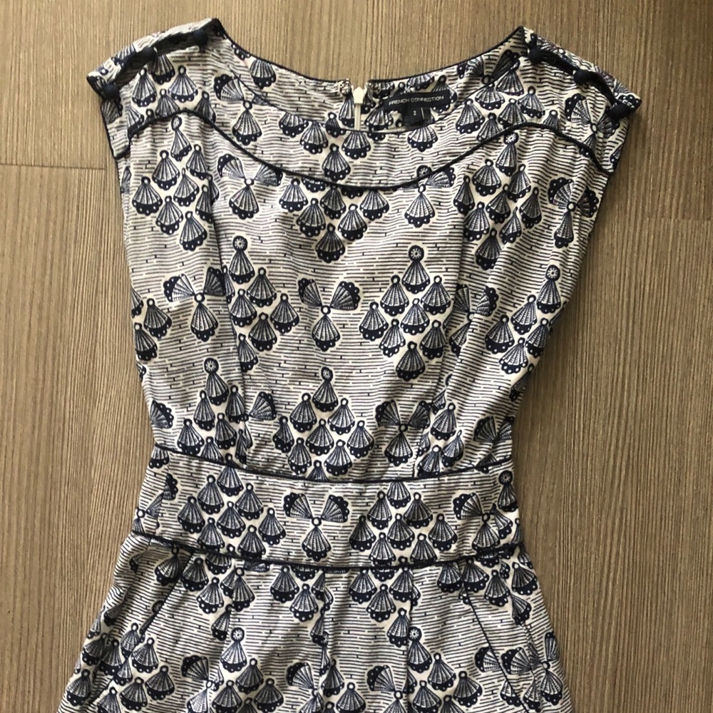 French Connection Boatneck Romper Sz 2